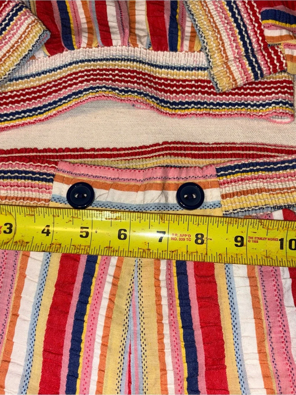 Vintage 2 peice set Striped Wide-Leg Pants in Multi-Color girls size 6